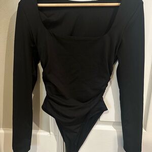 Missguided Black Long Sleeve Bodysuit